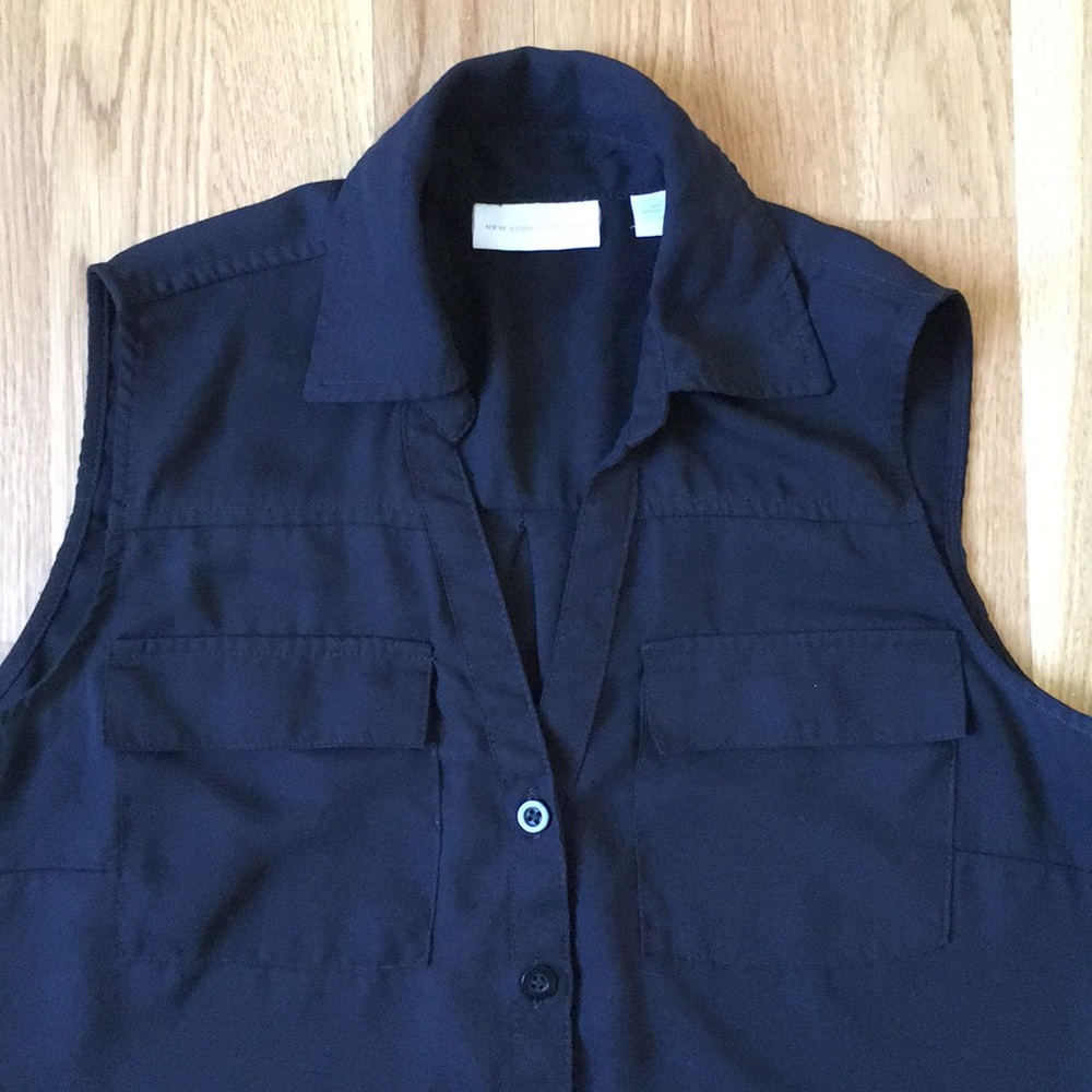 New York and Company Black Sleeveless Blouse Size XS - Picture 2 of 7